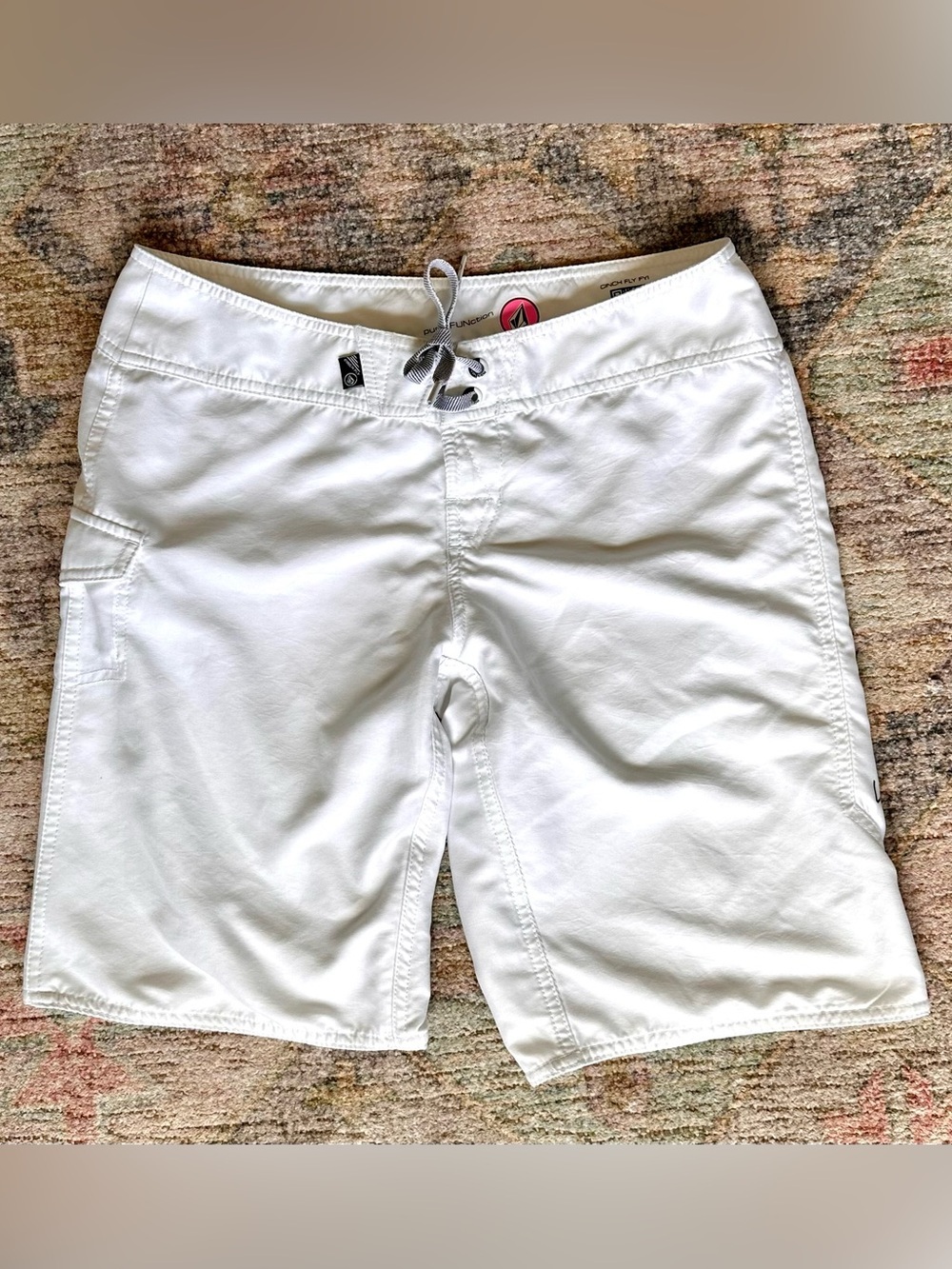Volcom Women's White Swim Hybrid Shorts